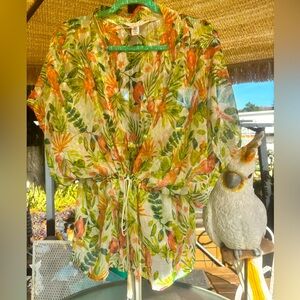 Floral Sheer Kimono Top